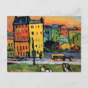 Postal Kandinsky - Casas en Múnich,