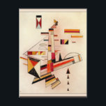 Postal Kandinsky - Ciertamente, arte abstracto,<br><div class="desc">Ciertamente,  popular pintura abstracta de Wassily Kandinsky.</div>