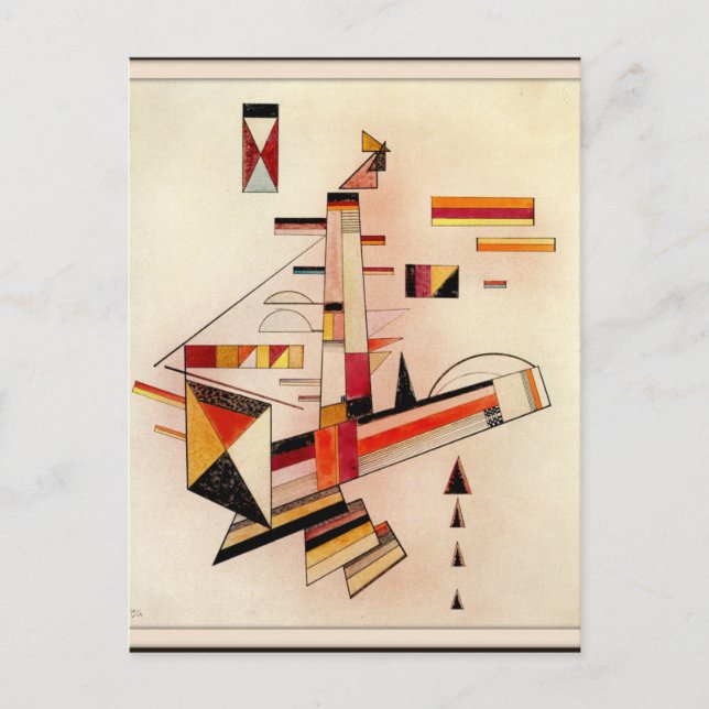 Postal Kandinsky - Ciertamente, arte abstracto, (Anverso)