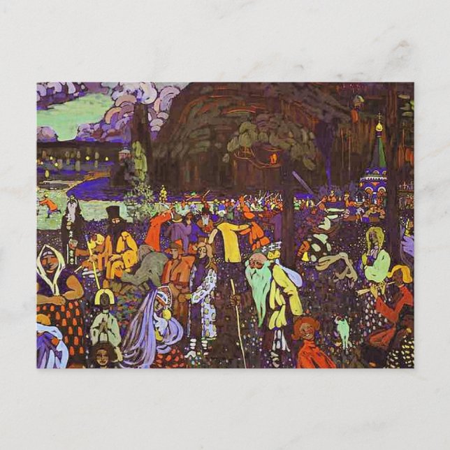 Postal Kandinsky - Colorful Life, (Anverso)