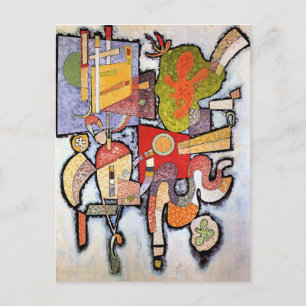 Postal Kandinsky - Complejo Simple, obra de arte abstract