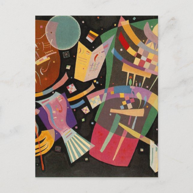 Postal Kandinsky Composition 10 Resumen de pintura (Anverso)