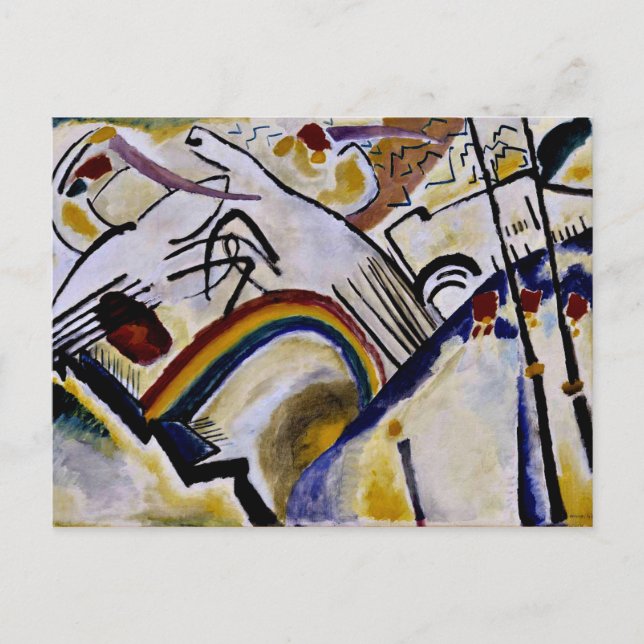 Postal Kandinsky - Cosacos (Anverso)