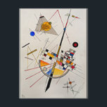 Postal Kandinsky - Delicada tensión<br><div class="desc">Tensión Delicada,  arte abstracto de Wassily Kandinsky.</div>