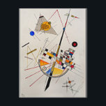 Postal Kandinsky - Delicada tensión<br><div class="desc">Tensión delgada,  pintura abstracta de Wassily Kandinsky.</div>