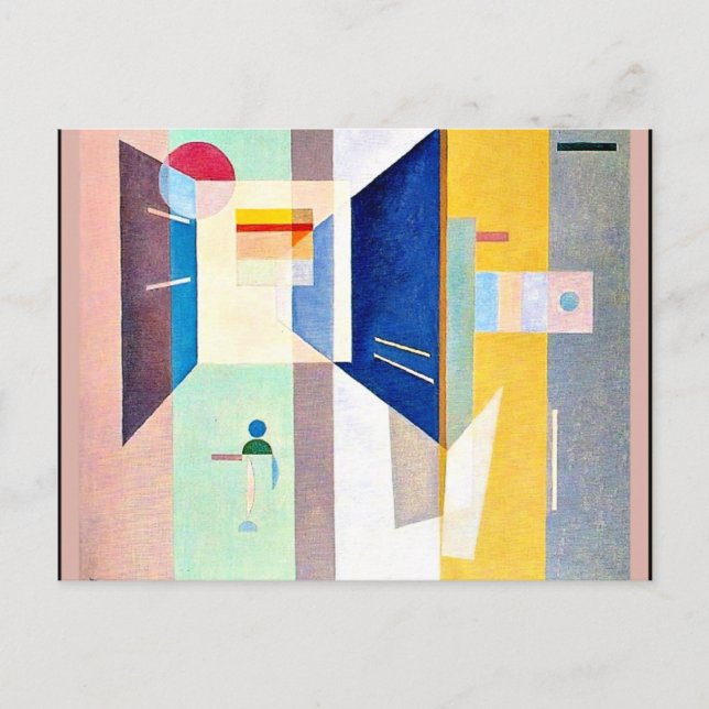 Postal Kandinsky - Después De La Derecha - A La Izquierda (Anverso)