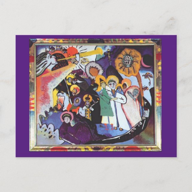 Postal Kandinsky, Día de Todos los Santos, Bella Artes (Anverso)