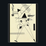 Postal Kandinsky - Dibujando para el punto<br><div class="desc">Dibujo para Point,  obra famosa del artista ruso Wassily Kandinsky</div>