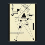 Postal Kandinsky - Dibujando para el punto<br><div class="desc">Dibujo para Point,  obra famosa del artista ruso Wassily Kandinsky</div>