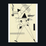 Postal Kandinsky - Dibujando para el punto<br><div class="desc">Dibujo para Point,  obra del artista ruso Wassily Kandinsky</div>