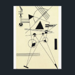 Postal Kandinsky - Dibujando para el punto<br><div class="desc">Dibujo para Point,  obra del artista ruso Wassily Kandinsky</div>