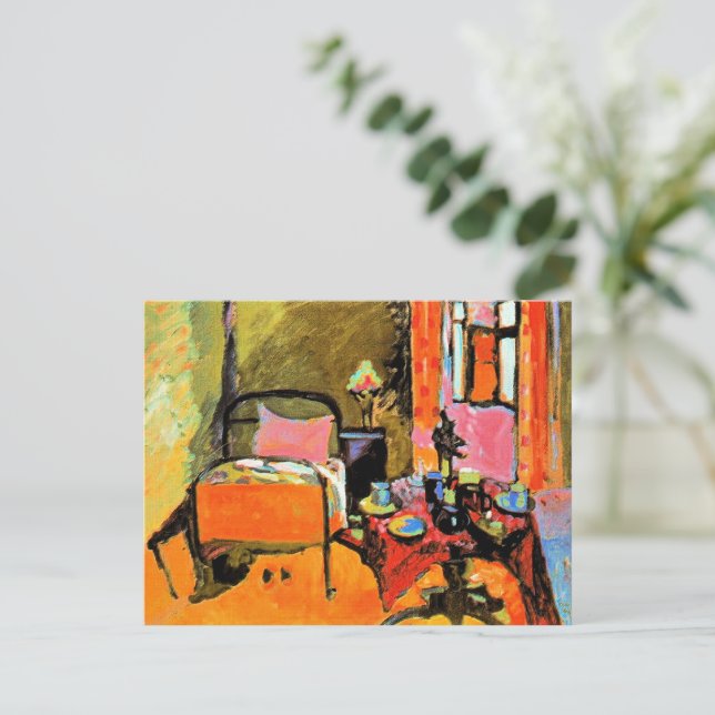 Postal Kandinsky - Dormitorio en Aintmillerstrasse, (Anverso de pie)