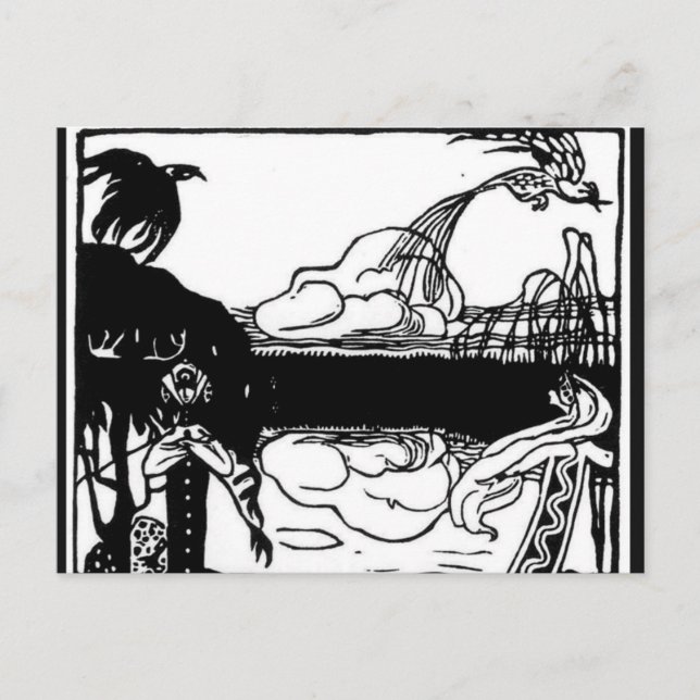 Postal Kandinsky - Dos Aves (Anverso)