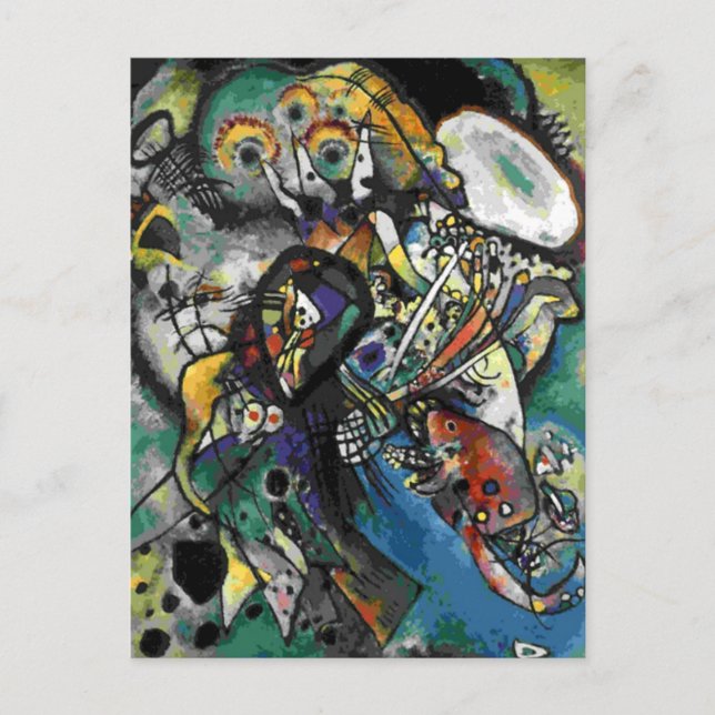 Postal Kandinsky - Dos Ovals (Anverso)