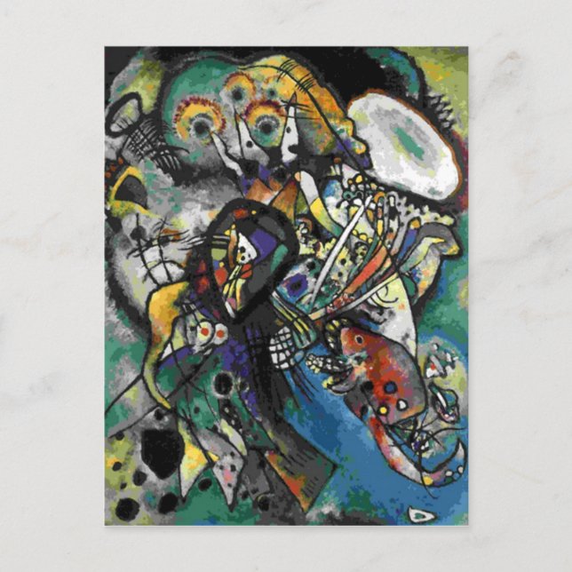 Postal Kandinsky - Dos Ovals (Anverso)