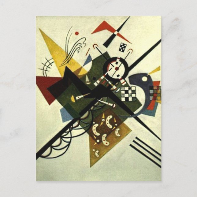 Postal Kandinsky En White II (Anverso)