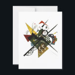 Postal Kandinsky En White II - Resumen De Arte Expresioni<br><div class="desc">Una de las obras más notables de Wassily Kandinsky,  uno de los fundadores del arte abstracto. Kandinsky ocupó su lugar en la historia como uno de los artistas únicos que abrió nuevos caminos en el arte mundial.</div>