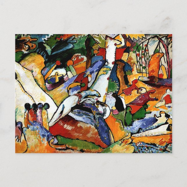 Postal Kandinsky - Estudio para la Composición II (Anverso)