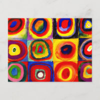 Kandinsky Farbstudie Quadrate Squares Círculos Art