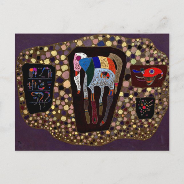 Postal Kandinsky - Fragmentos (Anverso)