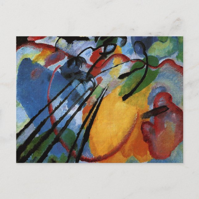 Postal Kandinsky - Improvisación 26, Remando (Anverso)