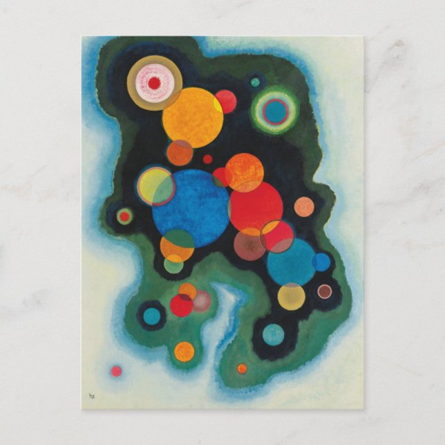 Postal Kandinsky Impulso Profundo Aceite abstracto en lie (Anverso)
