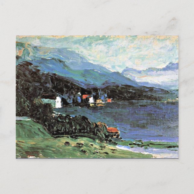 Postal Kandinsky - Kochel, pintado de paisajes coloridos (Anverso)