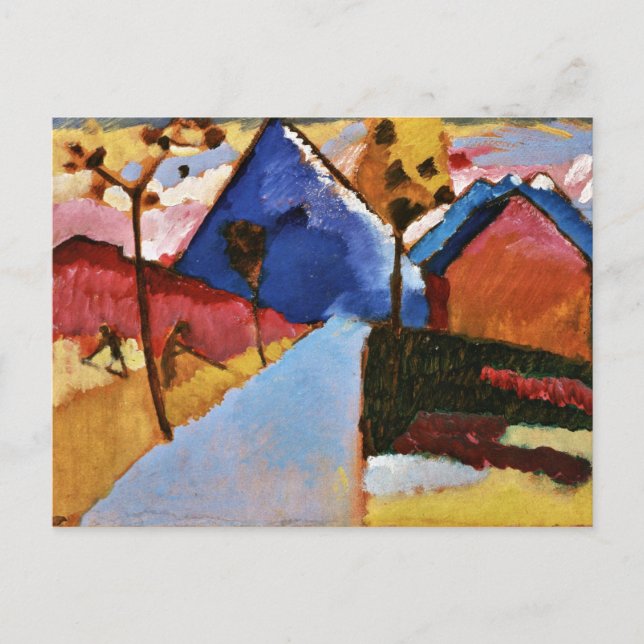 Postal Kandinsky - Kochel, Vía Recta (Anverso)
