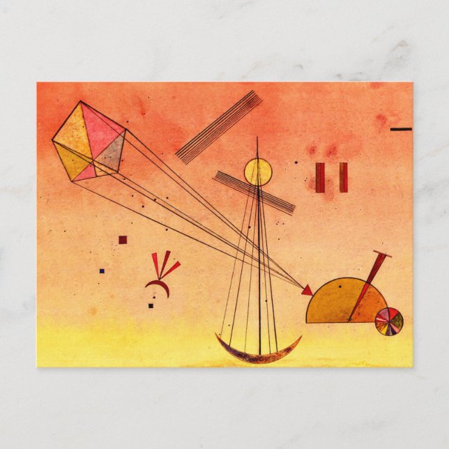 Postal Kandinsky - Ligero adjunto (Anverso)