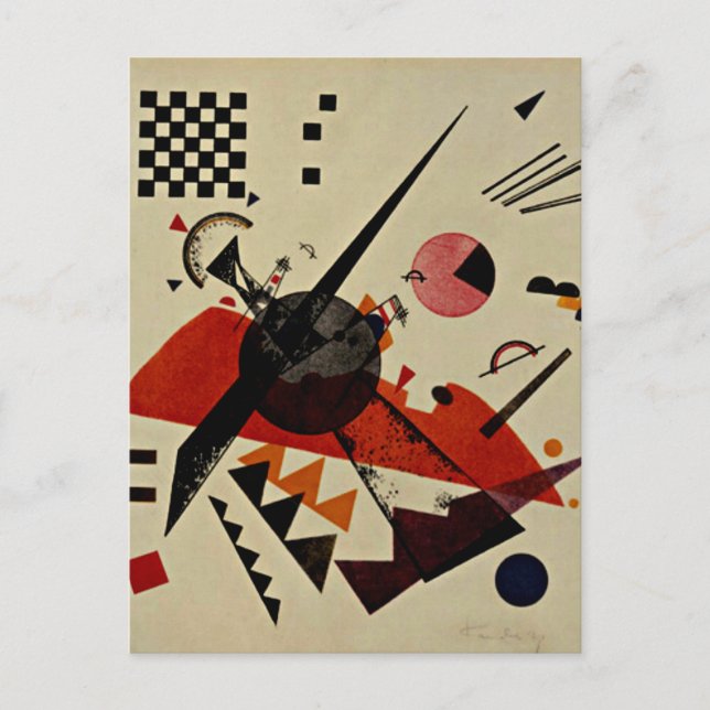 Postal Kandinsky - Naranja (Anverso)