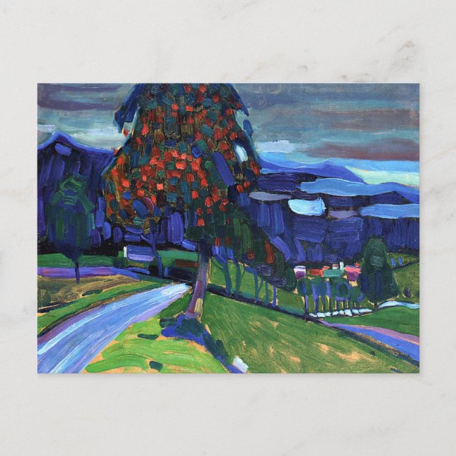 Postal Kandinsky - Otoño en Murnau (Anverso)