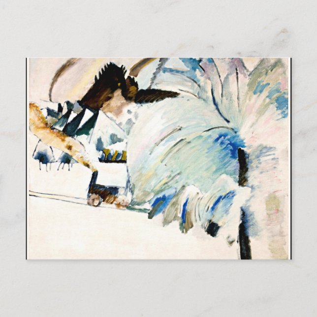 Postal Kandinsky - Paisaje invernal (Anverso)
