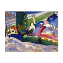 Kandinsky - Paisaje invernal con iglesia