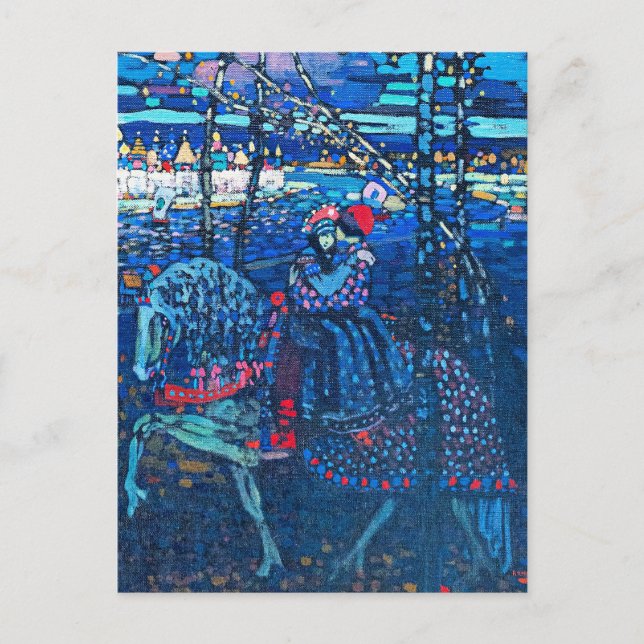 Postal Kandinsky - Pareja montada (Anverso)