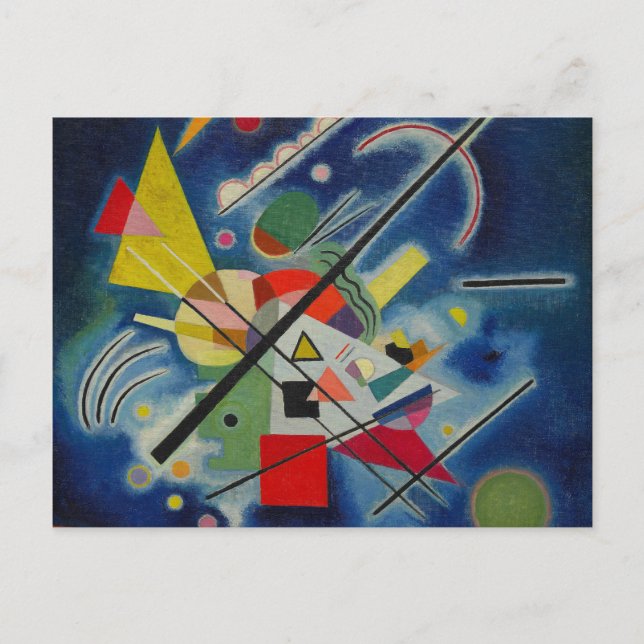 Postal Kandinsky - Pintura azul (Anverso)