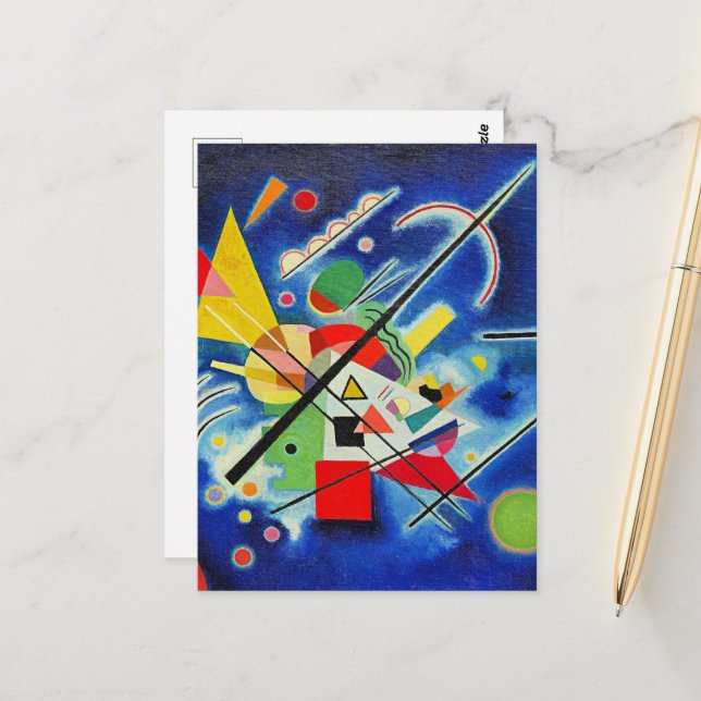 Postal Kandinsky - Pintura azul (Anverso/Reverso In Situ)