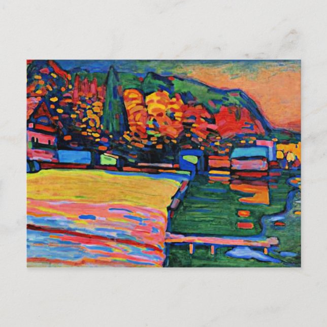 Postal Kandinsky - Postcard del lago Starnberg (Anverso)