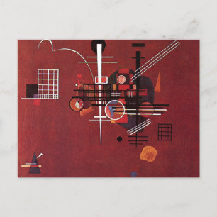 Postal Kandinsky - Rojo Opaco