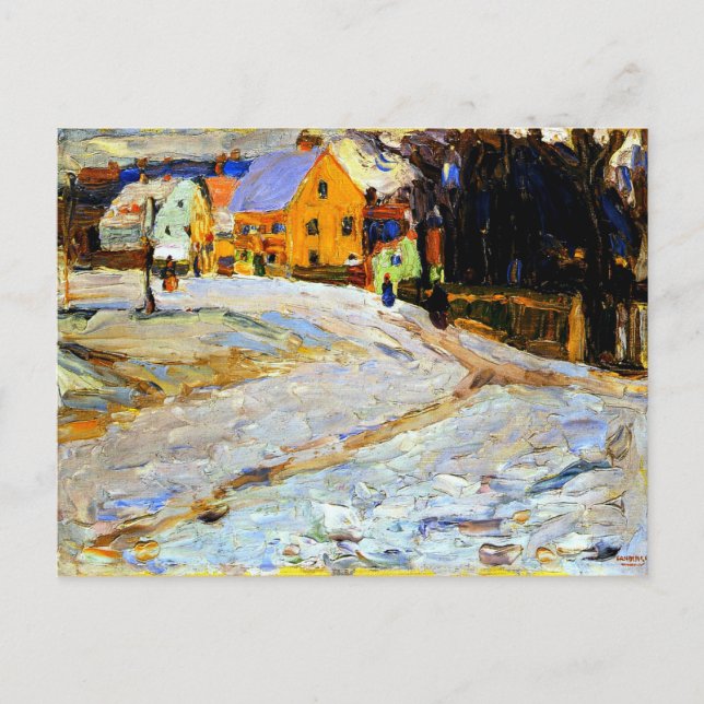 Postal Kandinsky - Schwabing-Nikolaiplatz (Anverso)