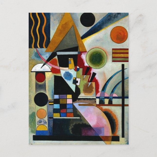 Postal Kandinsky - Swinging (Anverso)