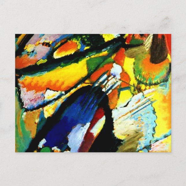 Postal Kandinsky - Un Ángel del Último Juicio, (Anverso)