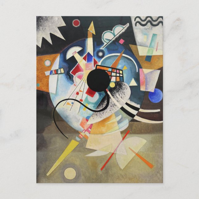 Postal Kandinsky - Un Centro (Anverso)