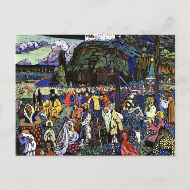 Postal Kandinsky - Vida colorida (Anverso)