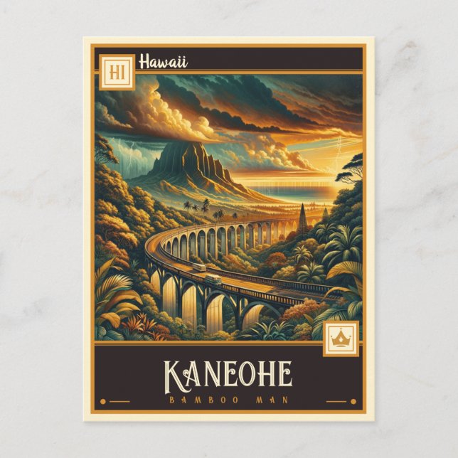 Postal Kaneohe, Hawaii | Vintage (Anverso)