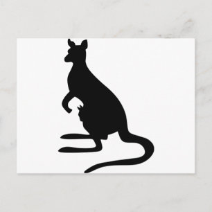 Postal Kangaroo Silhouette
