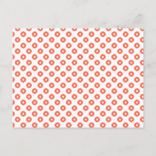 Postal "Kanoko" Fawn Spot Pattern Salmon Pink