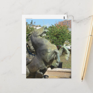 Postal Kansas City Fountain Horse in Autumm