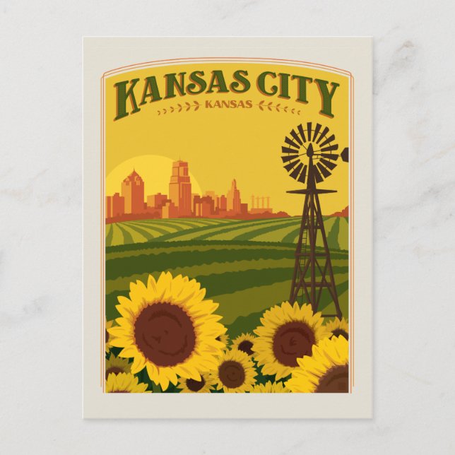 Postal Kansas City, Kansas (Anverso)