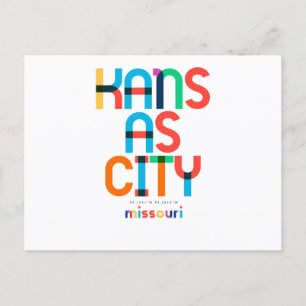 Postal Kansas City Missouri de mediados de siglo, Arte Po