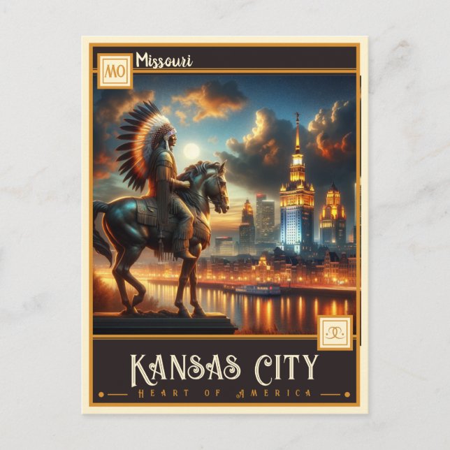 Postal Kansas City, Missouri | Vintage (Anverso)